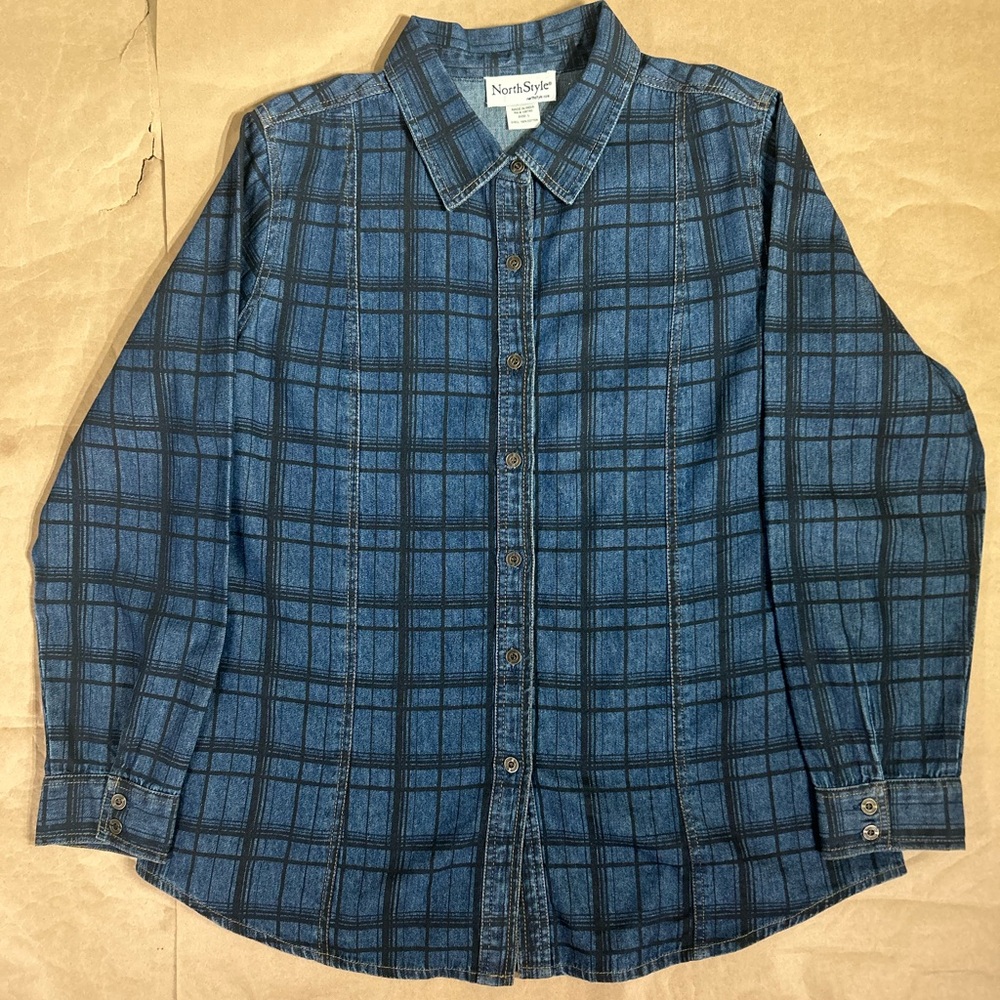 NorthStyle denim  Checkered Casual Shirt